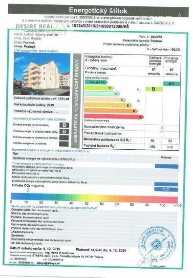 ✅ SOLD: SUNNY, BRICK 3-ROOM APARTMENT WITH BALCONY, CELLAR and ELEVATOR, 97.50 m2, Pezinok - Muškát