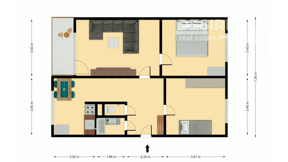 ✅ PREDANÉ: Priestranný 3  izbový byt 64 m2, lóggia, pivnica, Bratislava-Podunajské Biskupice