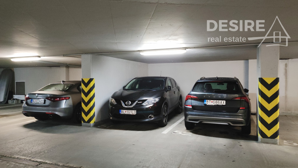 ✅ SOLD: Parking space in the underground garage, Košická - Miletičova Street,