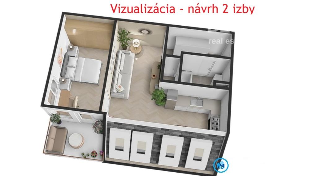 1,5 izbový byt v nadstavbe, terasa, klimatizácia, Bratislava-Trnávka