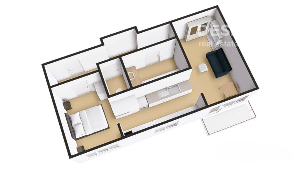 Priestranný 2 izbový byt 50 m2, rekonštrukcia, balkón, klimatizácia