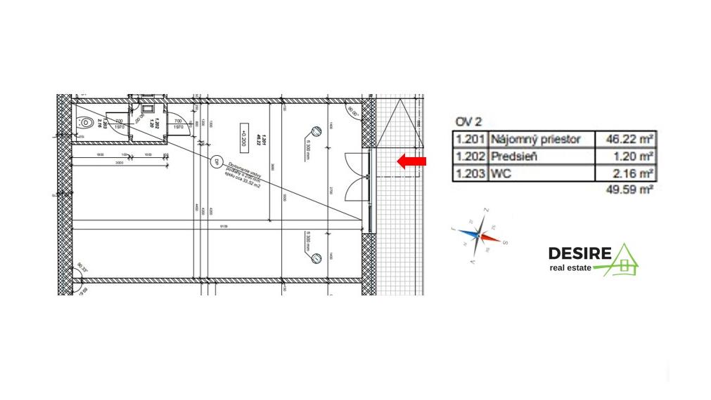 Prenájom: Nebytový priestor vhodný pre služby, obchod, kanceláriu