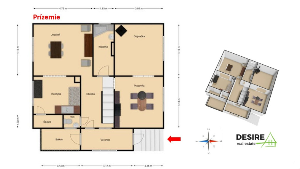 Udržiavaný priestranný 5 izbový rodinný dom, garáž, veľký pozemok, Dlhá