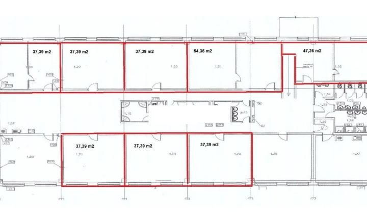 Atraktívne kancelárske priestory na prenájom, od 37 m2 do 326 m2, sklad, parkovanie zdarma - fotografia 11